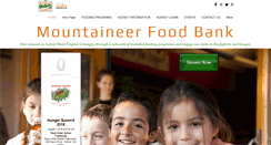 Desktop Screenshot of mountaineerfoodbank.org